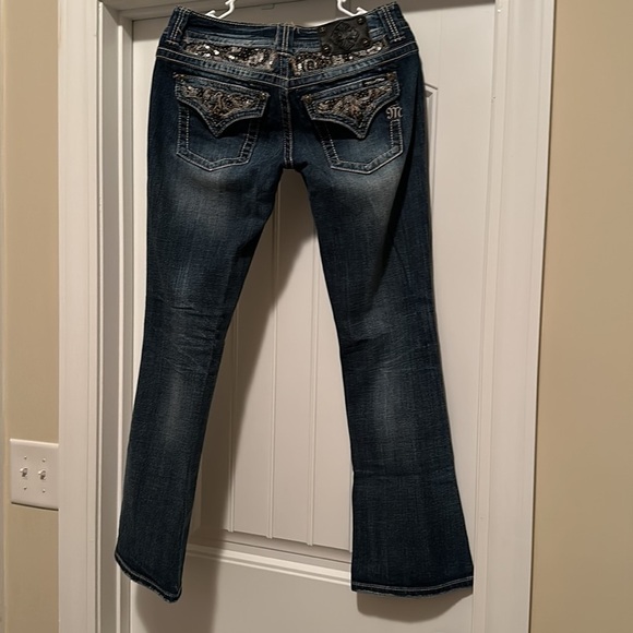 Miss Me Dark Blue Boot Cut Jeans Size 26 - Picture 3 of 6